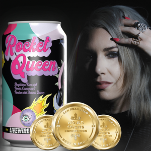 Rocket Queen Rum Tropical Cocktail - LiveWire - canned cocktail - bottled cocktail - ready to drink cocktail