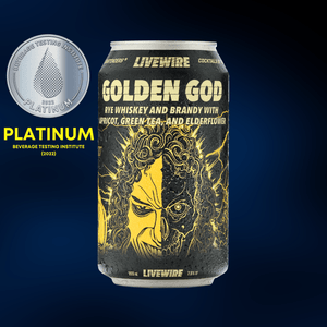 Golden God Whiskey Highball - LiveWire - canned cocktail - bottled cocktail - ready to drink cocktail